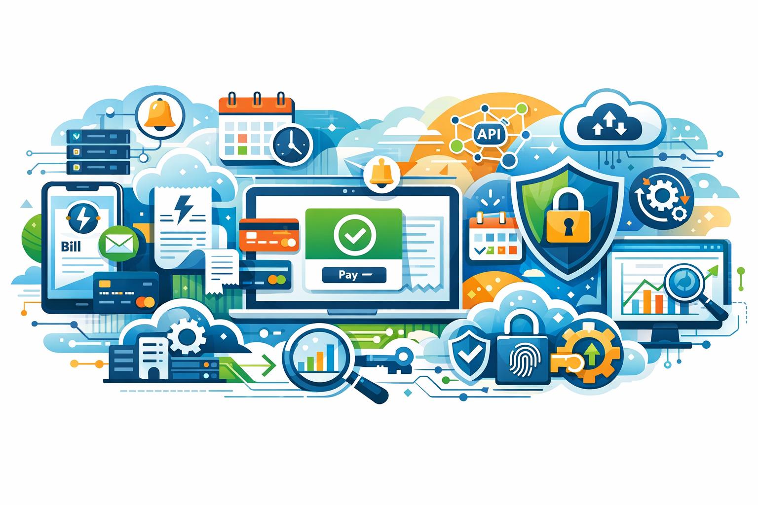 سداد فواتير الكهرباء بذكاء وأمان.